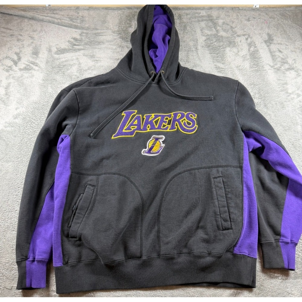 Los Angeles Lakers Hoodie NBA Exclusive Collection Black Purple Men's L